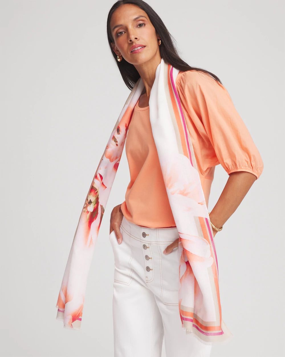 Tropical Oblong Scarf