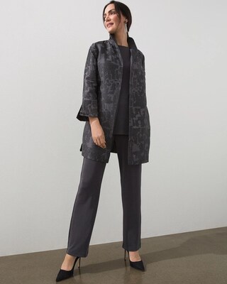 Travelers Collection Sequin Jacquard Jacket