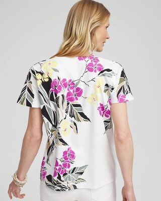 Floral Tuck Detail Tee click to view larger image.