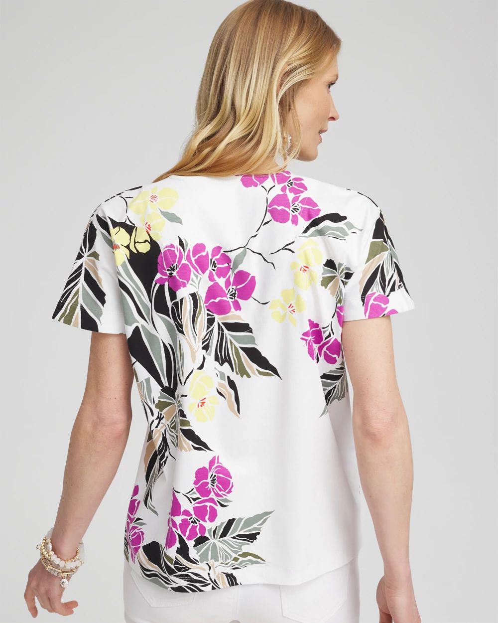Floral Tuck Detail Tee