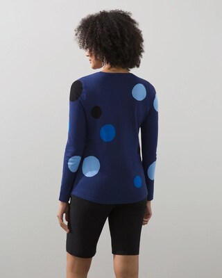 Polka Dot Print Sweater