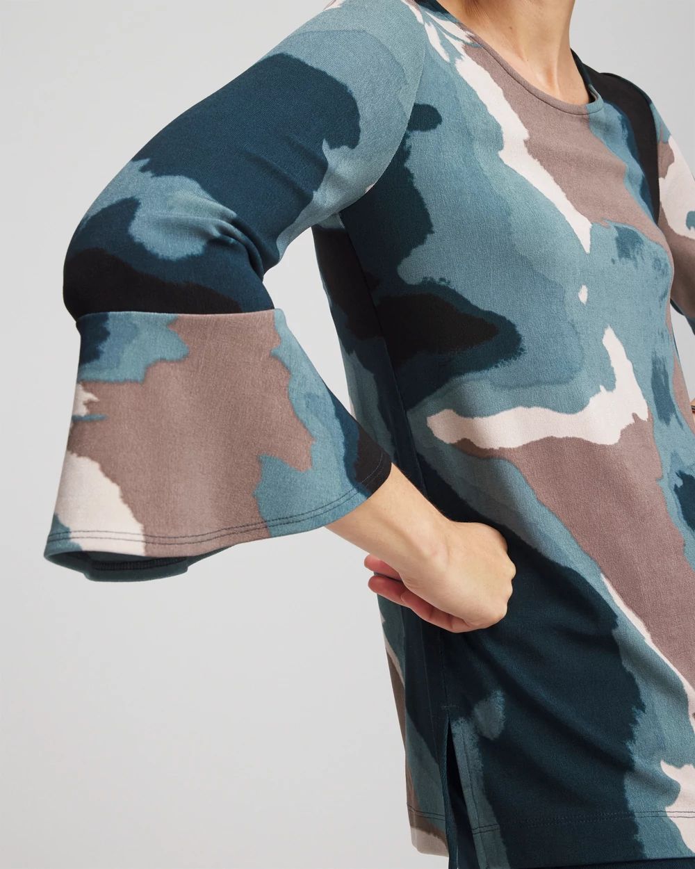 Travelers™ Crystal Flounce Sleeve Tunic