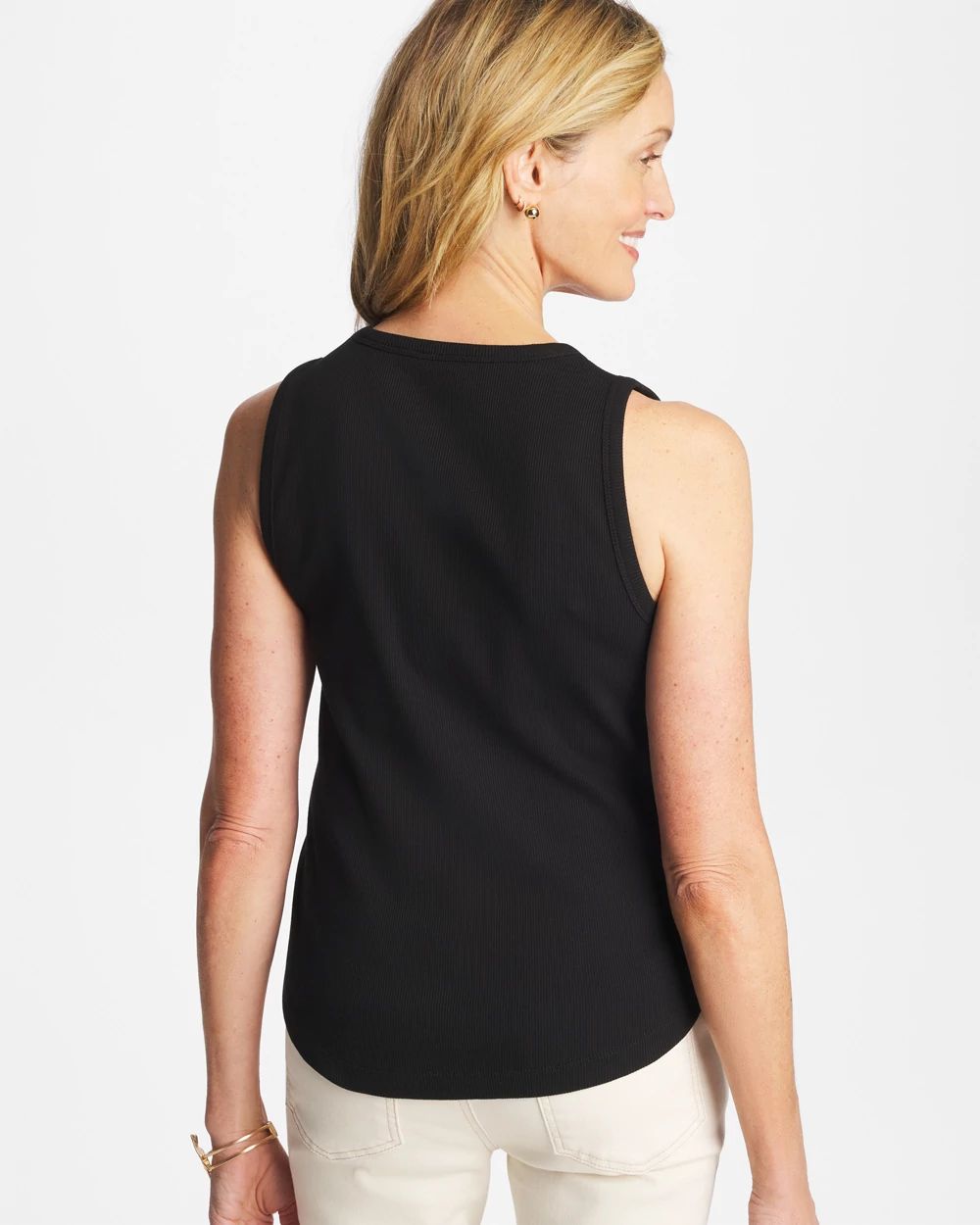 High Neck Rib Tank click to view larger image.