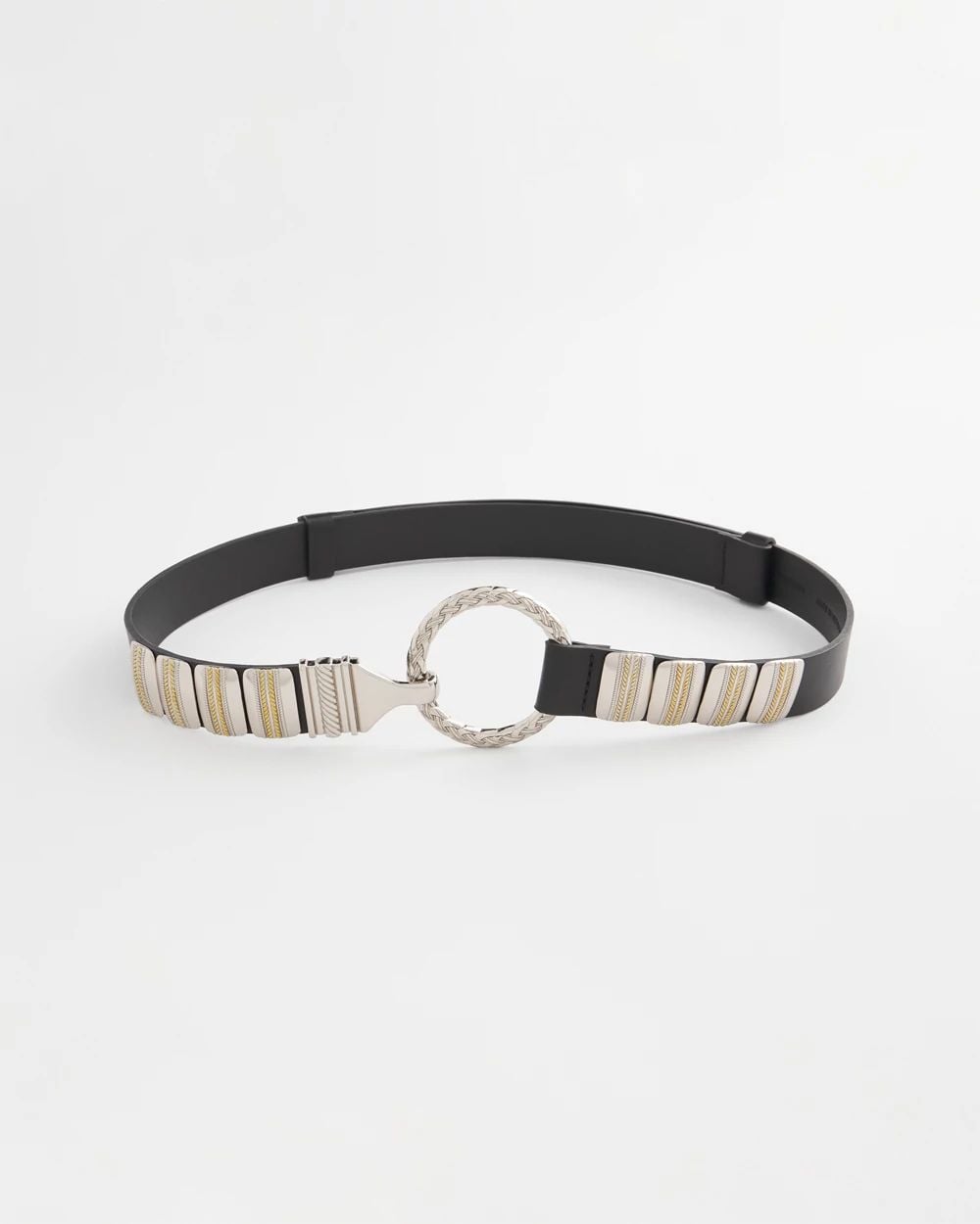 Faux Leather Stretch Belt
