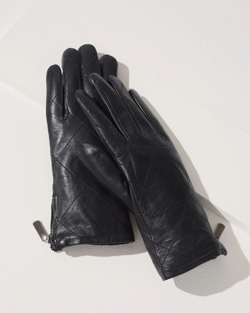 Black Leather Gloves