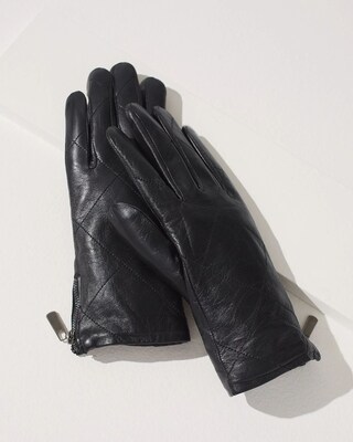 Black Leather Gloves