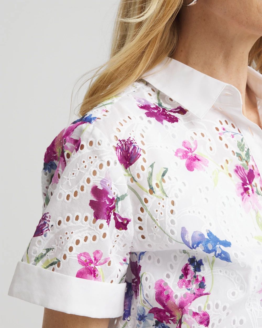Cotton Eyelet Shirt