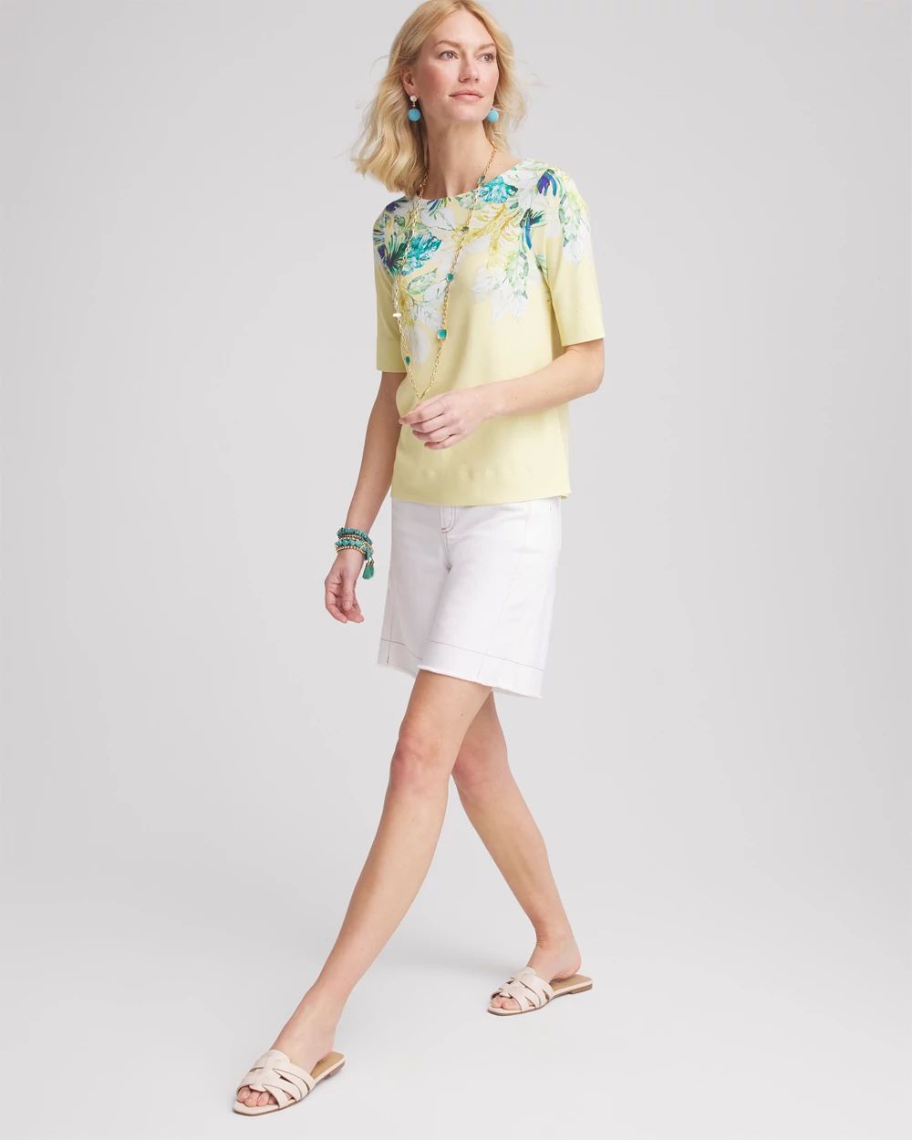 Floral Pima Everyday Tee
