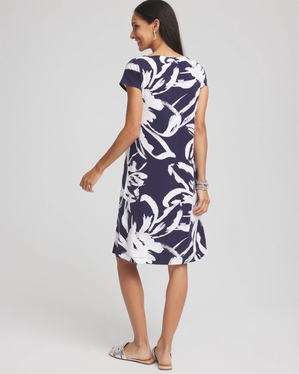 Travelers™ Knit Floral Dress click to view larger image.