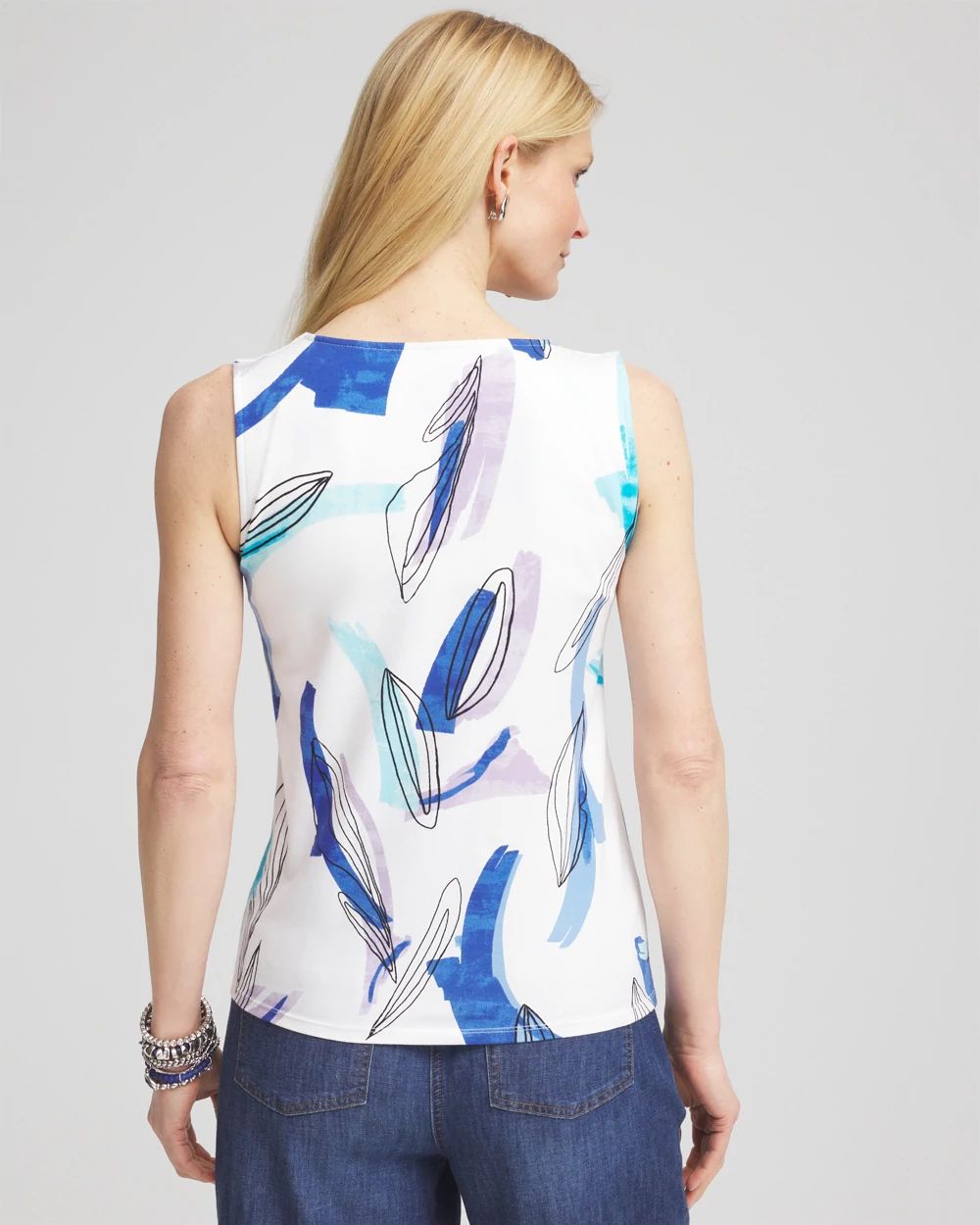 Painted Square-Neck Tank