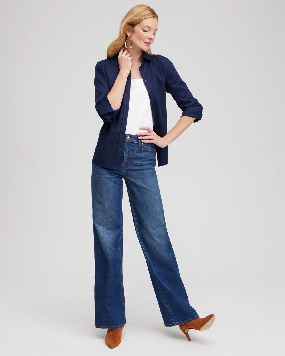 High Rise Wide Leg Jeans