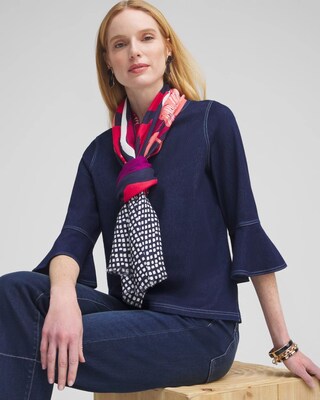 Abstract Print Oblong Scarf