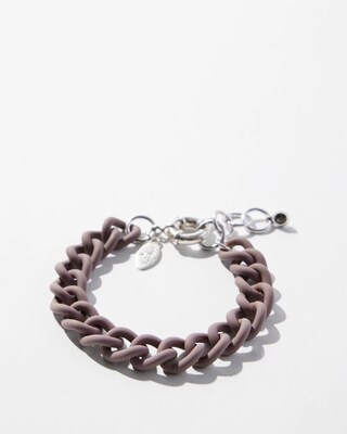 Matte Pink Link Bracelet