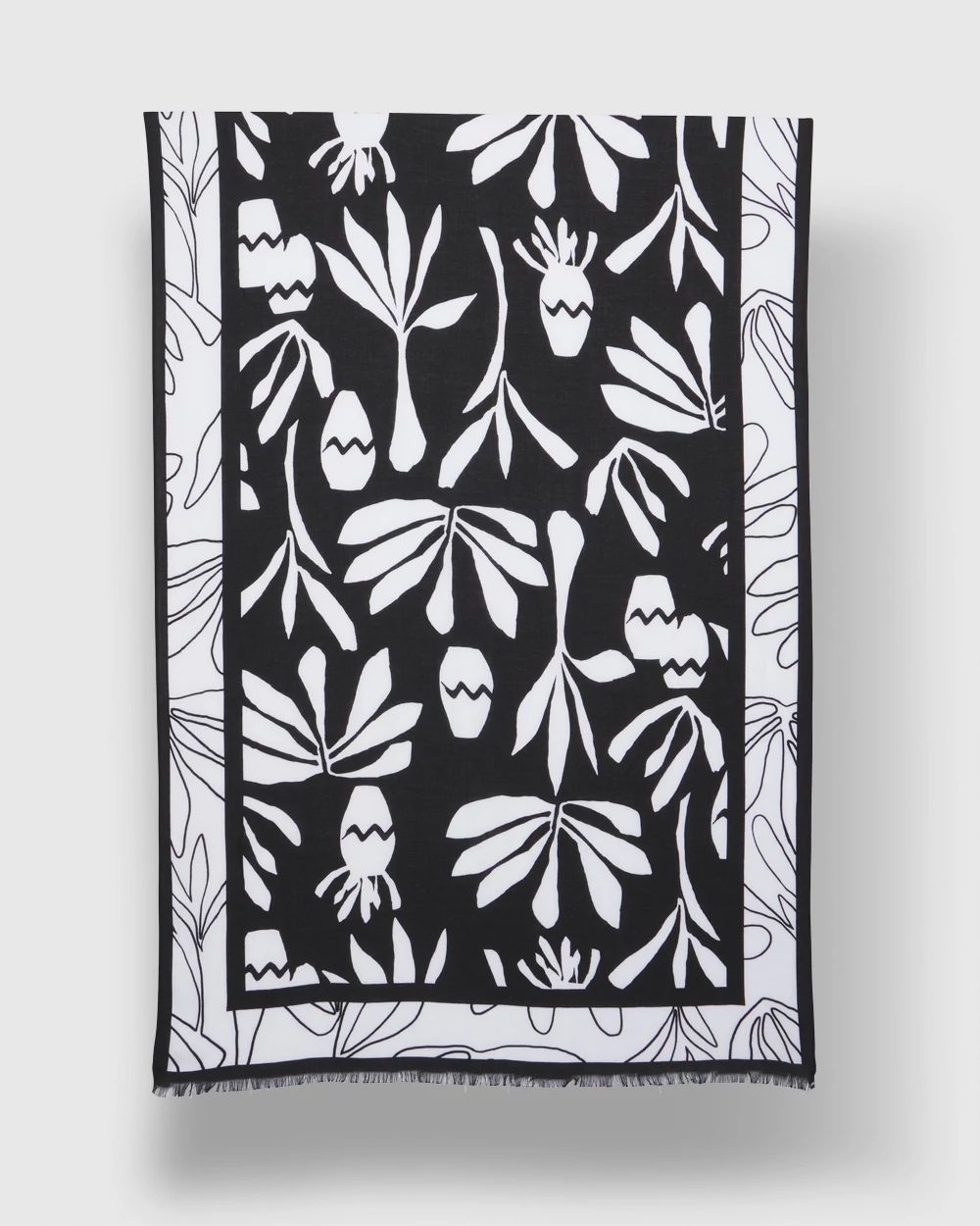 Silk Blend Oblong Scarf