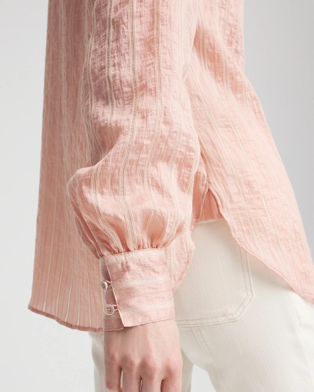 Classic Soft Button-front Blouse