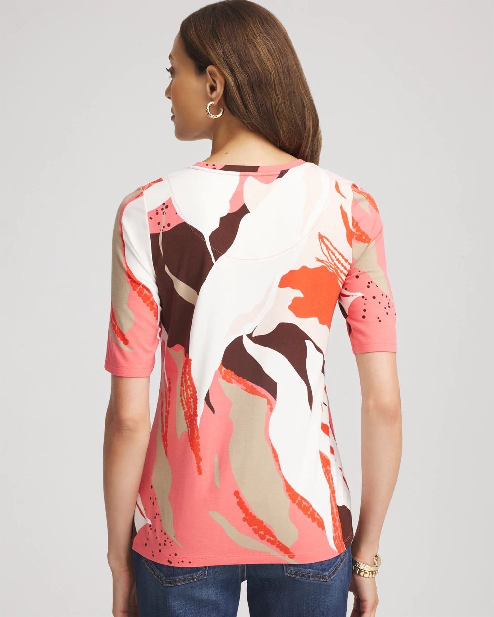 Touch of Cool™ Elbow-Sleeve Perfect Tee