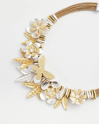 Butterfly Statement Bib Necklace click to view larger image.
