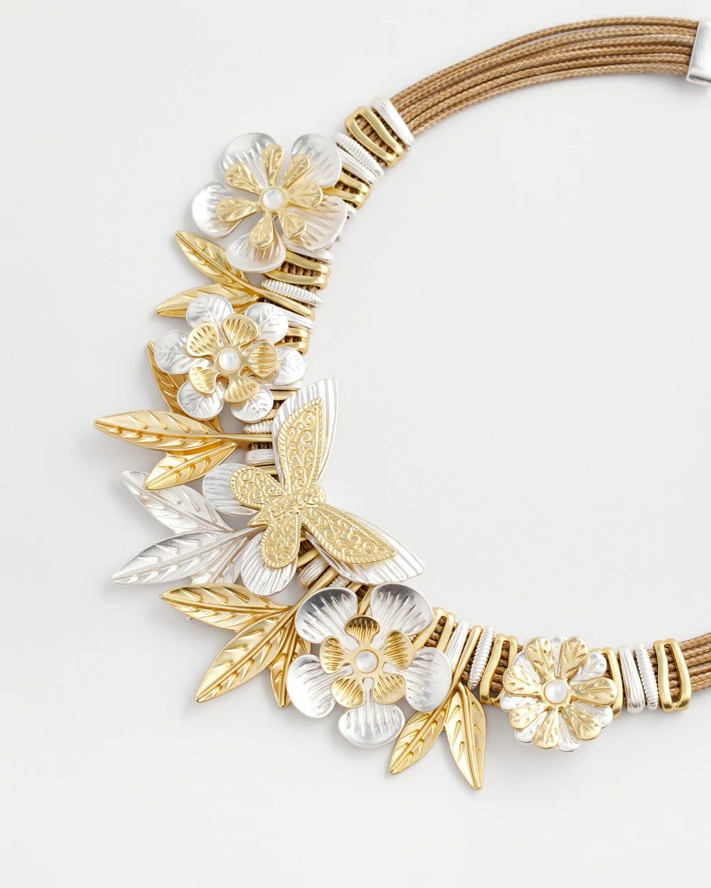 Butterfly Statement Bib Necklace