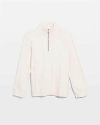 Zenergy® Luxe Cashmere Blend Half Zip Top click to view larger image.