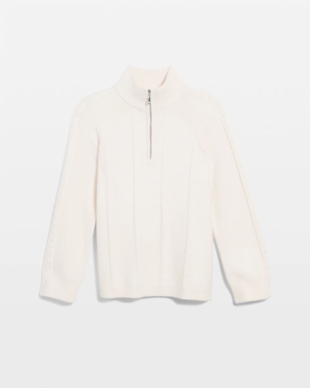 Zenergy® Luxe Cashmere Blend Half Zip Top click to view larger image.