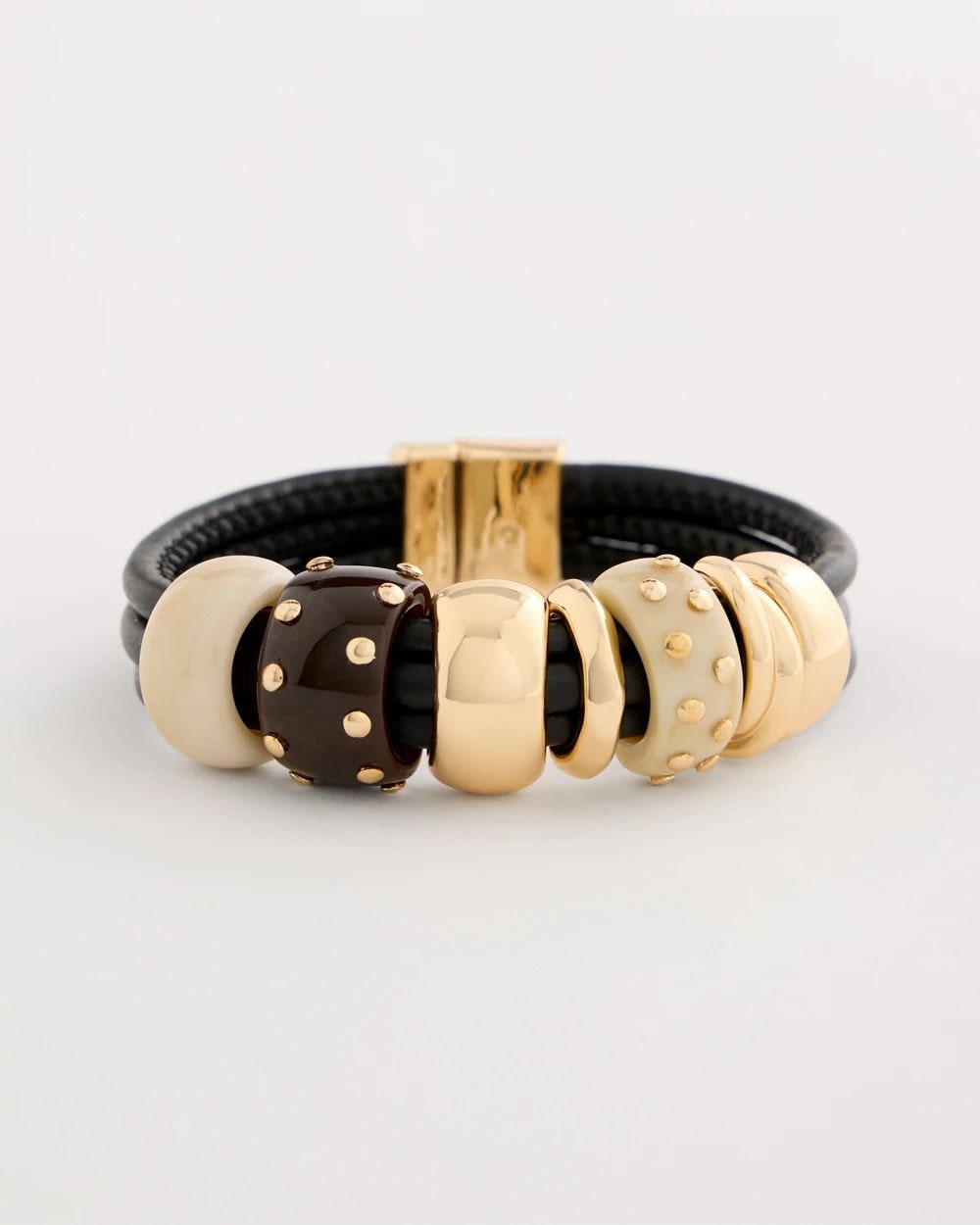 Embellished Rings Corded Bracelet