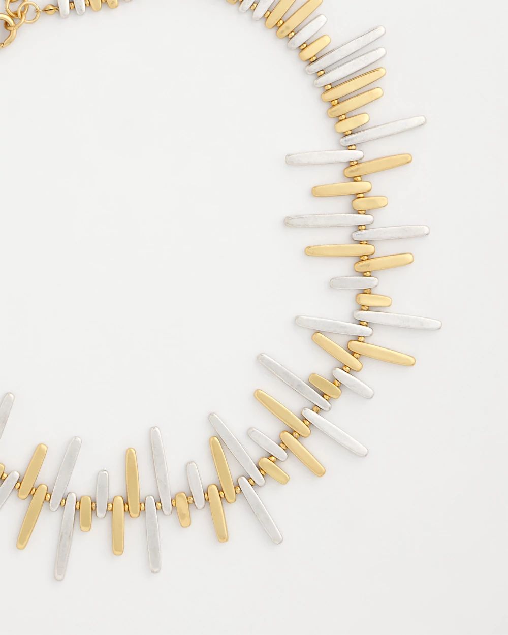 Mixed-Metal Collar Necklace