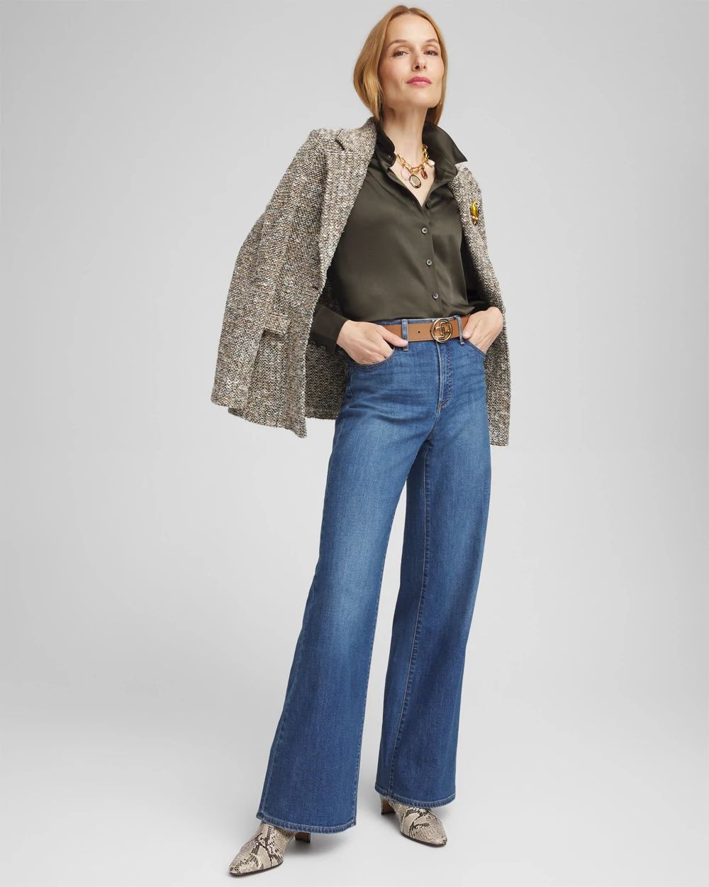 Stretch Satin Blouse