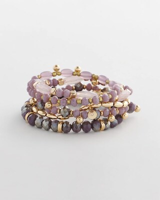 Stretch Set of Five Bracelets click to view larger image.
