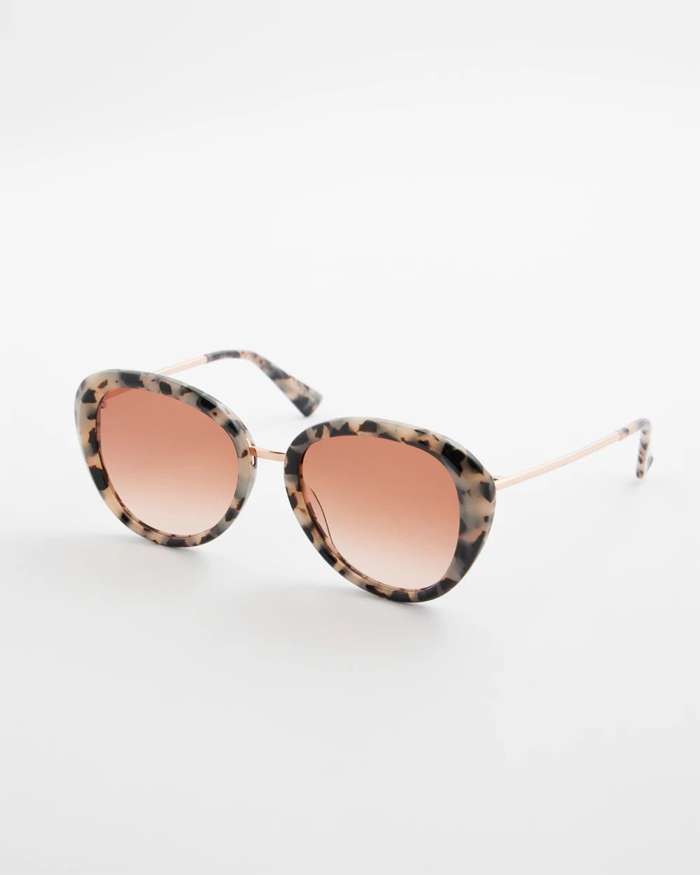 Tort Print Cateye Sunglasses