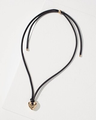 Gold Tone Heart Pendant Necklace