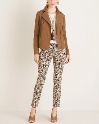Faux-Suede Moto Jacket