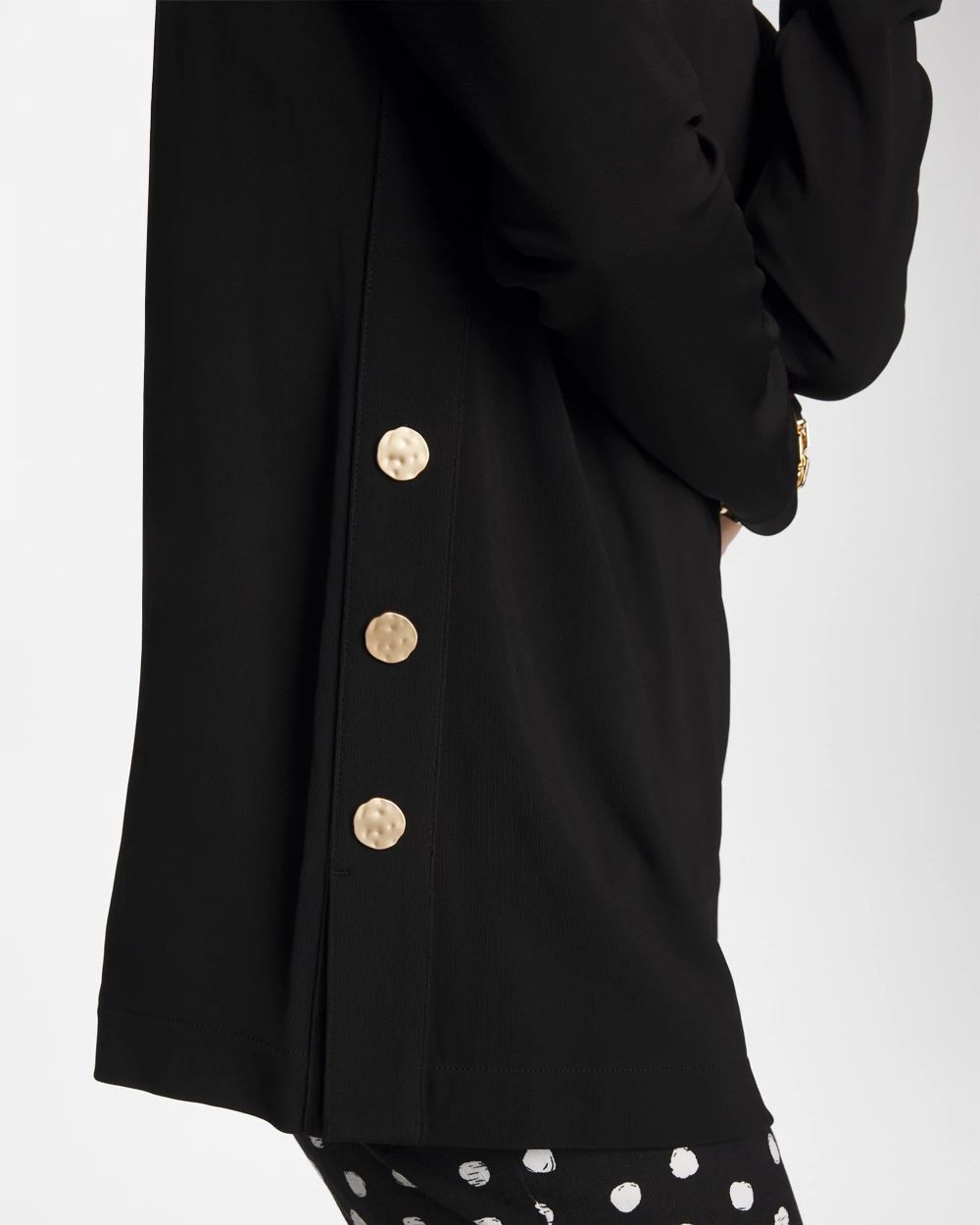 Matte Jersey Button Tunic