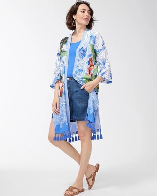 Floral Print Kimono