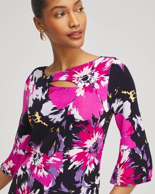 Travelers™ Floral Keyhole Top