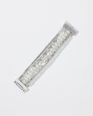 Faux Pearl Magnetic Bracelet
