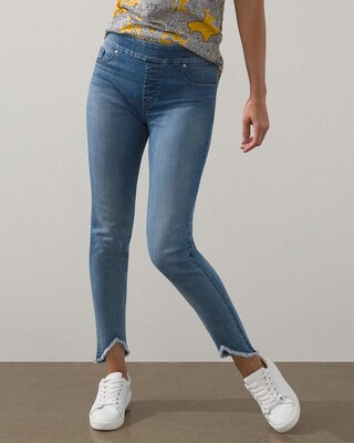 Frayed Hem Pull-On Jegging
