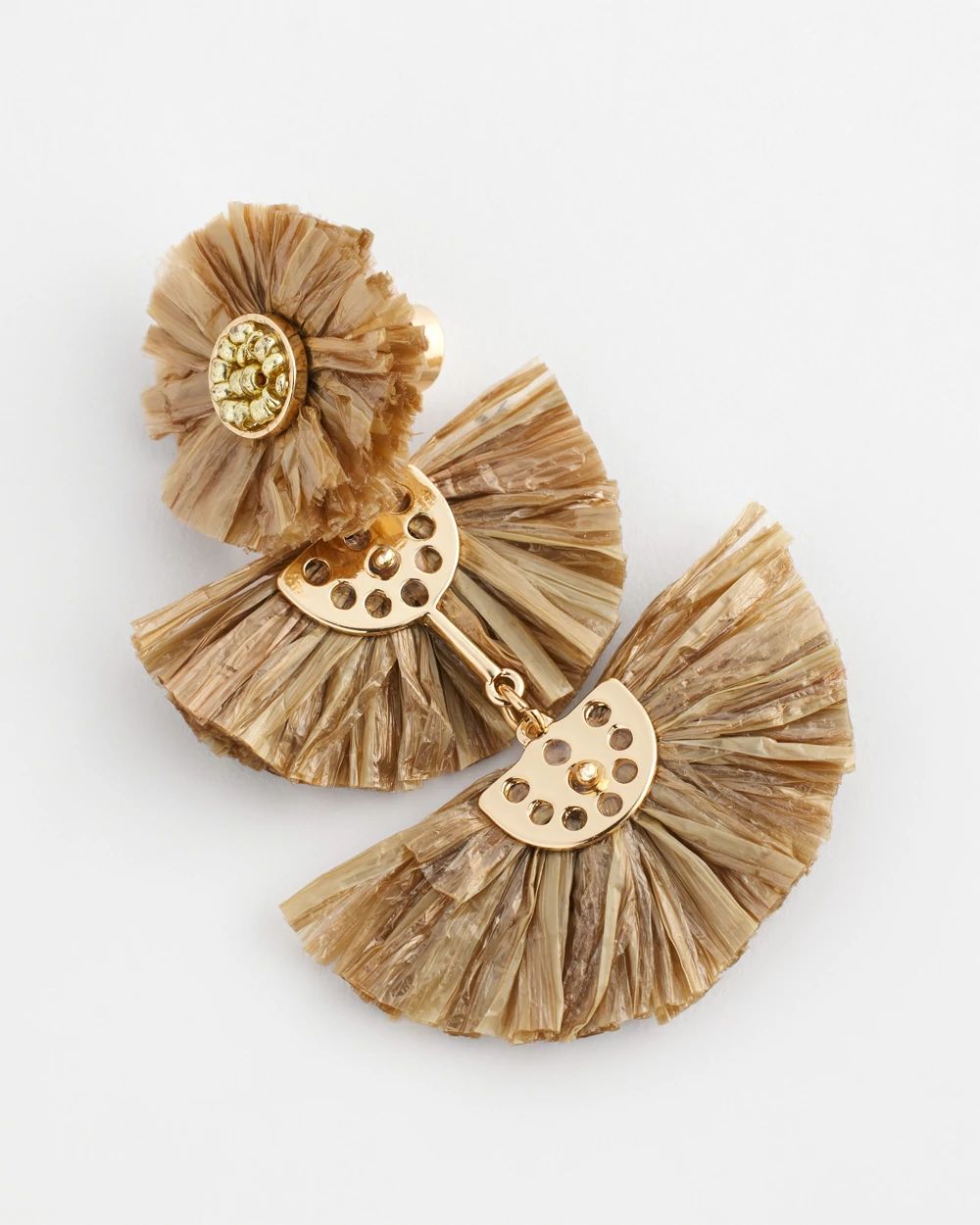 No Droop® Raffia Tiered Earrings