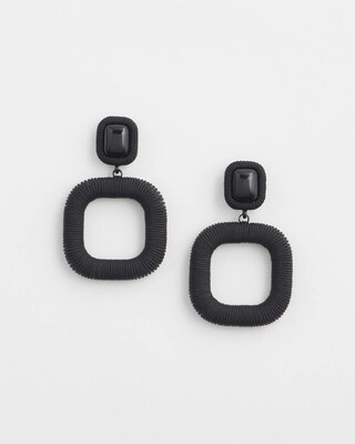 Black Square Hoops