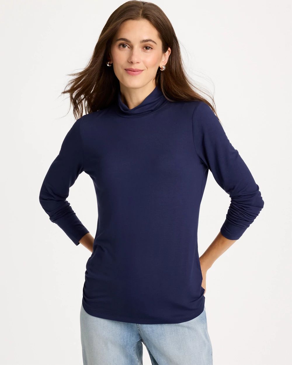 Touch of Cool™ Mockneck Layering Tee