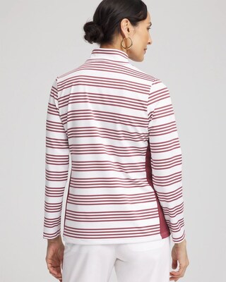 Zenergy® UPF Stripe Long Sleeve Top click to view larger image.