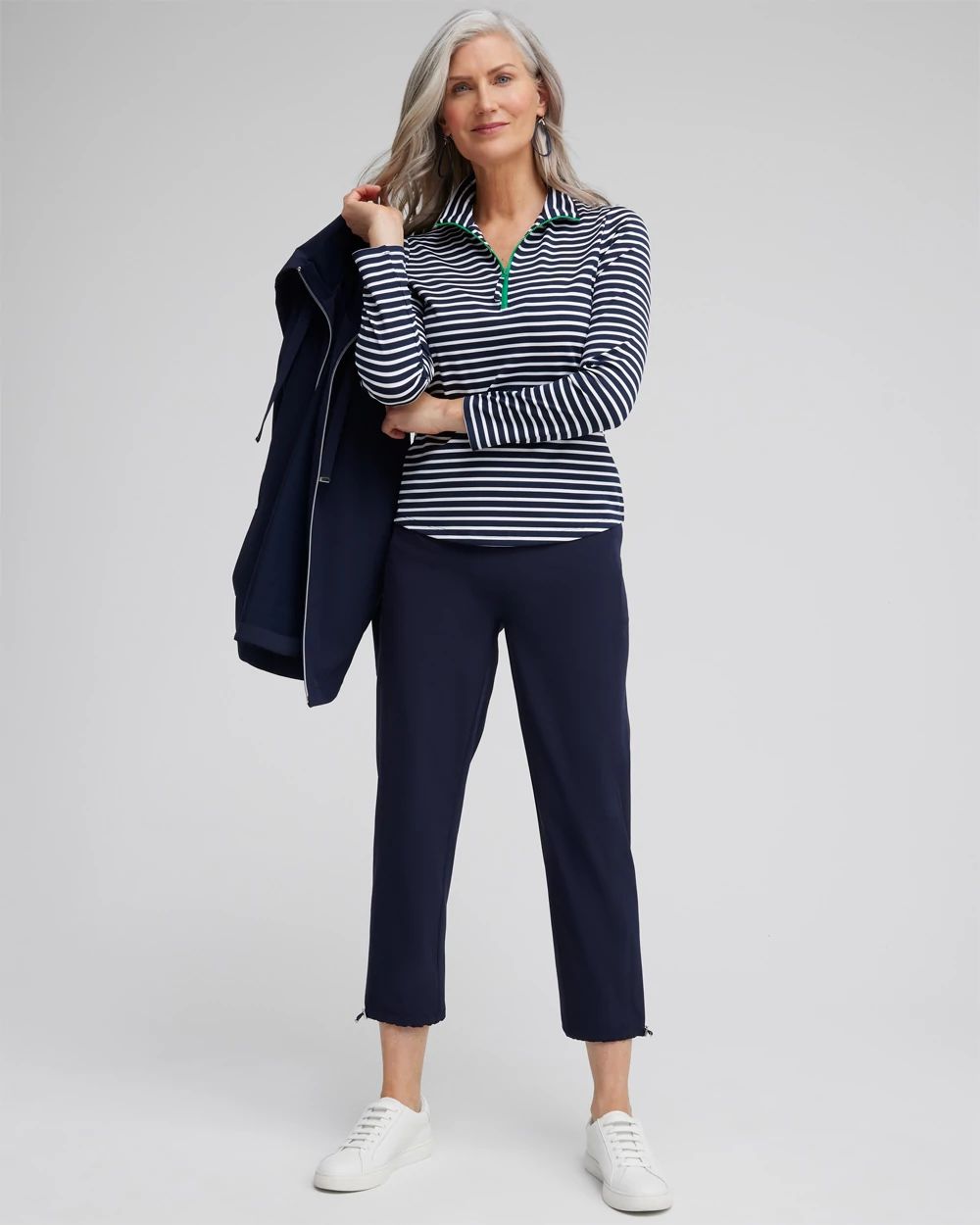 Zenergy® UPF Stripe Long Sleeve Top