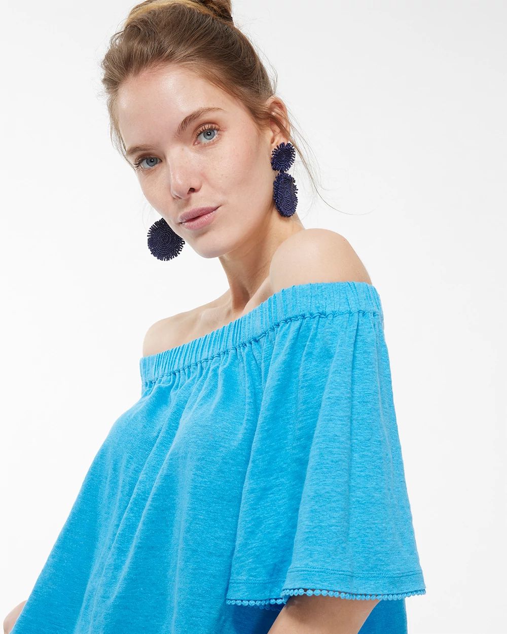Linen Off-Shoulder Top