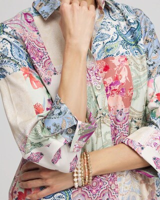 No Iron™ Floral Paisley Shirt click to view larger image.