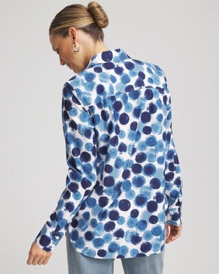 No Iron™ Printed Sateen Shirt click to view larger image.