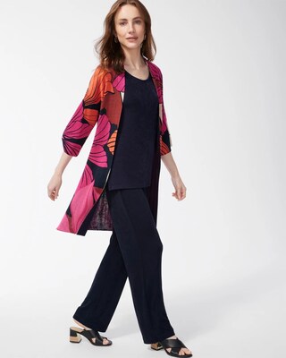 Travelers Collection Floral Cardigan