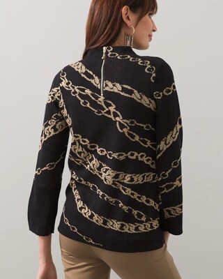 Status Chain Jacquard Sweater