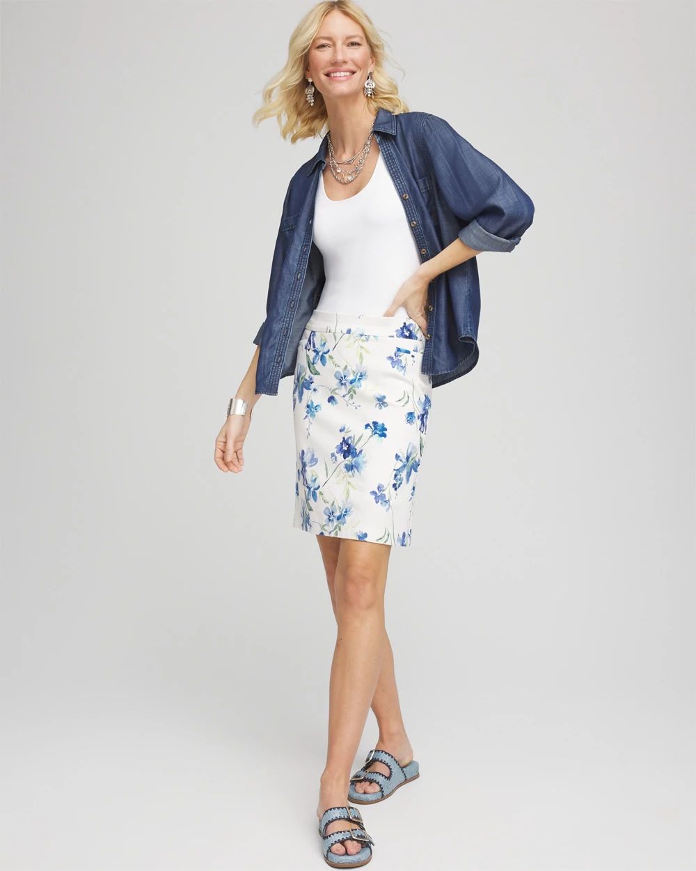 Brigitte™ Floral Skort click to view larger image.
