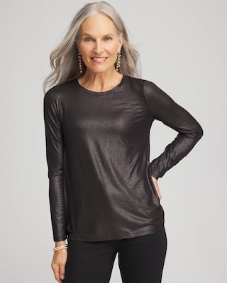 Touch of Cool™ Foil Long Sleeve Layering Tee
