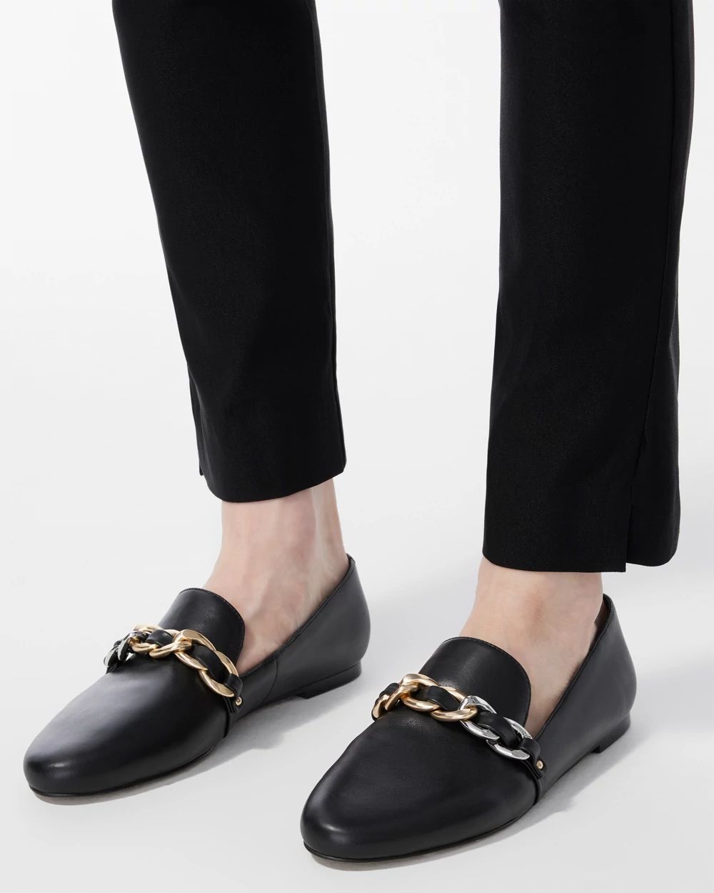 Black Leather Loafers