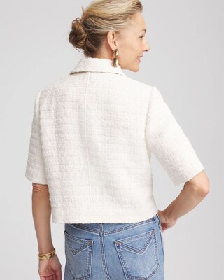 Short Sleeved Tweed Lady Jacket click to view larger image.